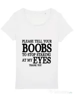 Tricou STANLEY STELLA dama Boobs Alb