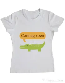 Tricou ADLER dama Coming soon Alb