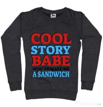 Bluza ADLER dama Cool story babe Negru melanj