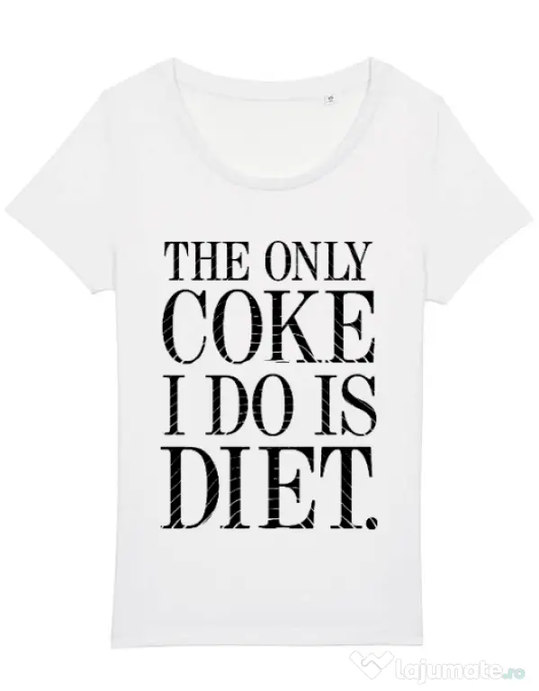 Tricou STANLEY STELLA dama Diet coke Alb
