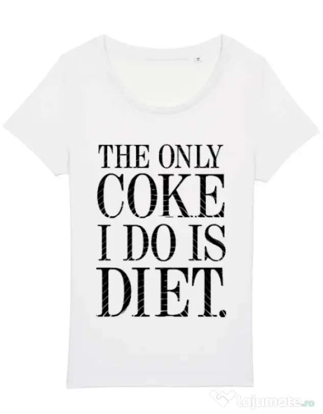 Tricou STANLEY STELLA dama Diet coke Alb