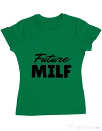 Tricou ADLER dama Future Milf Verde mediu