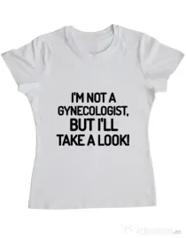 Tricou ADLER dama Gynecologist Alb