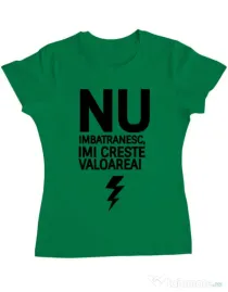 Tricou ADLER dama Nu imbatranesc Verde mediu