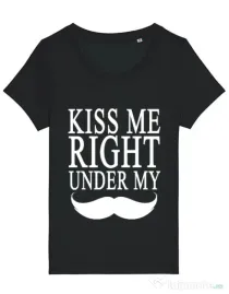 Tricou STANLEY STELLA dama Kiss me right under Negru