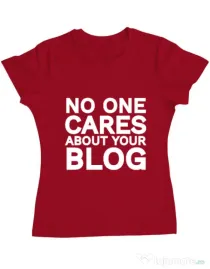 Tricou ADLER dama No one cares Rosu