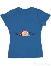 Tricou ADLER dama Peek a boo winter Albastru azuriu