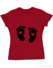 Tricou ADLER dama Picioruse Rosu