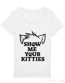 Tricou STANLEY STELLA dama Show me your kitties Alb
