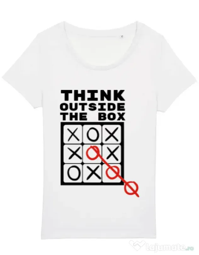 Tricou STANLEY STELLA dama Think outside the box Alb