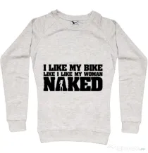Bluza ADLER dama I like my bike Migdala melanj