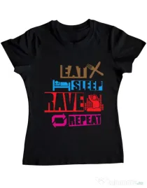Tricou ADLER dama Raver Negru