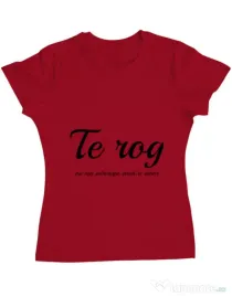 Tricou ADLER dama Nu ma intrerupe Rosu