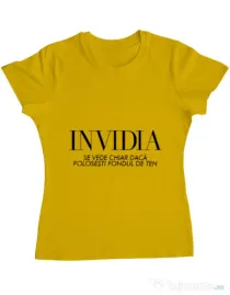 Tricou ADLER dama Invidia Galben