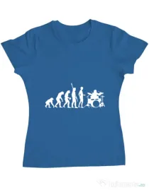 Tricou ADLER dama Drummer evolution Albastru azuriu
