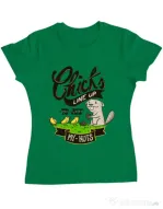 Tricou ADLER dama See my nuts Verde mediu