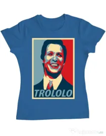Tricou ADLER dama Trololo Albastru azuriu