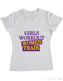 Tricou ADLER dama Women train Alb
