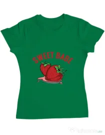 Tricou ADLER dama Sweet babe Verde mediu