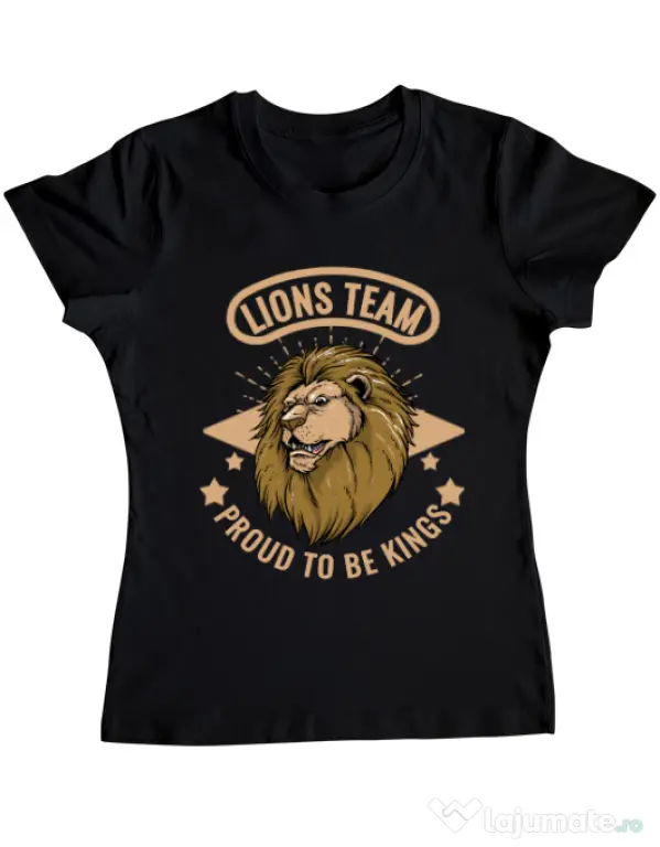 Tricou ADLER dama Lions team Negru