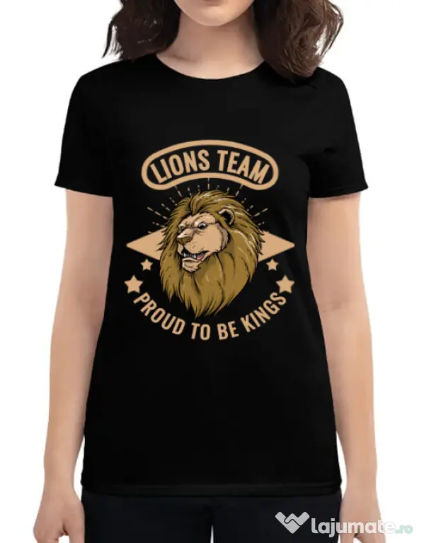 Tricou ADLER dama Lions team Negru