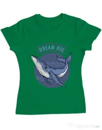 Tricou ADLER dama Dream big Verde mediu