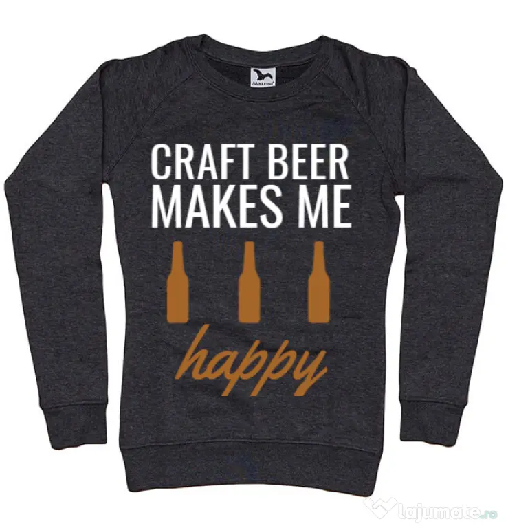 Bluza ADLER dama Craft beer Negru melanj