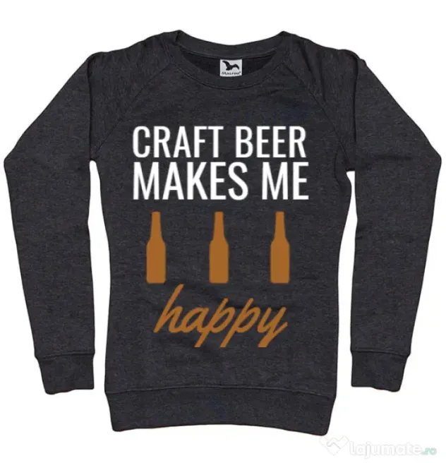 Bluza ADLER dama Craft beer Negru melanj
