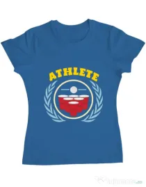 Tricou ADLER dama Athlete Albastru azuriu