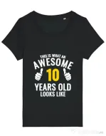 Tricou STANLEY STELLA dama Awesome birthday Negru