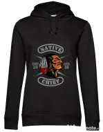 Hoodie dama cu gluga Native chief Negru