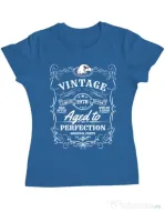 Tricou ADLER dama Aged to perfection Albastru azuriu