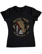 Tricou ADLER dama Native pride Negru