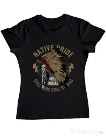 Tricou ADLER dama Native pride Negru