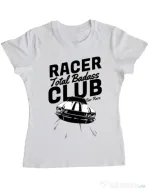 Tricou ADLER dama Total badass Alb