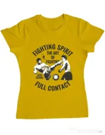 Tricou ADLER dama Kick boxing Galben