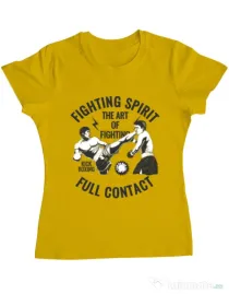 Tricou ADLER dama Kick boxing Galben
