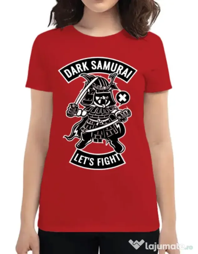 Tricou ADLER dama Dark samurai Rosu