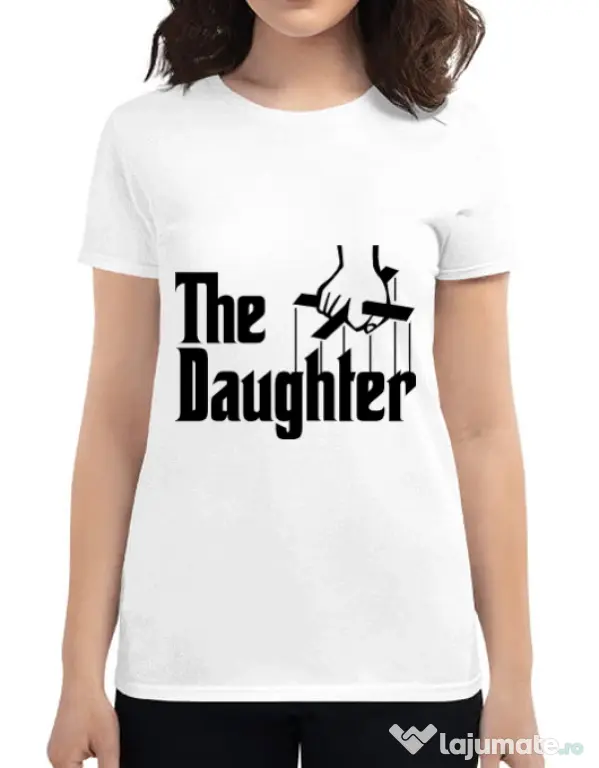 Tricou ADLER dama The daughter Alb