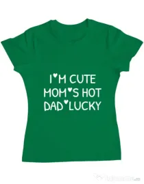 Tricou ADLER dama I’m cute Verde mediu