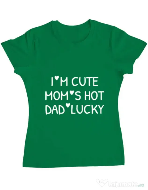 Tricou ADLER dama I’m cute Verde mediu