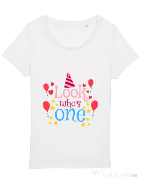 Tricou STANLEY STELLA dama Baby birthday Alb