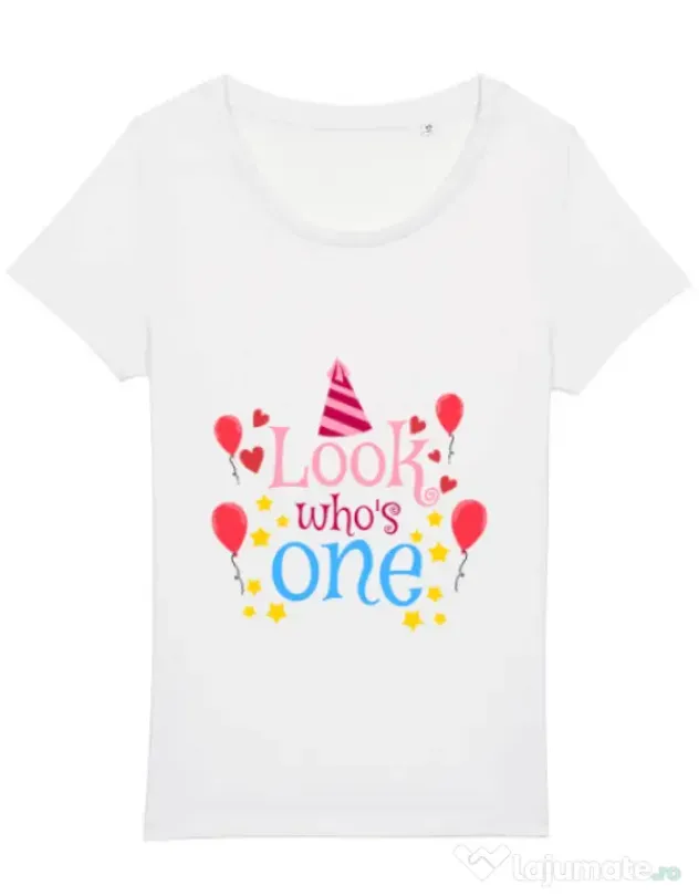 Tricou STANLEY STELLA dama Baby birthday Alb