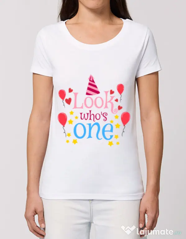 Tricou STANLEY STELLA dama Baby birthday Alb