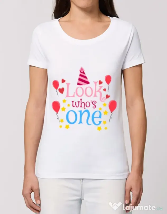 Tricou STANLEY STELLA dama Baby birthday Alb