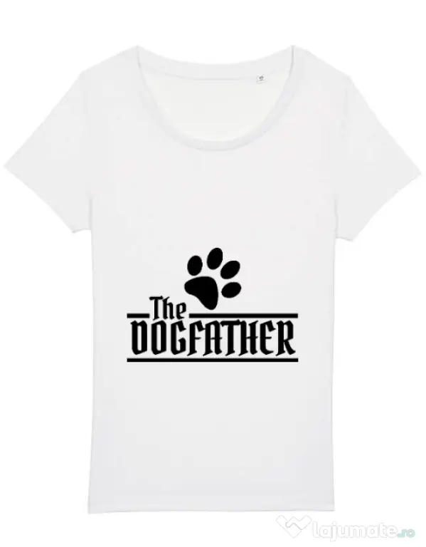 Tricou STANLEY STELLA dama The dogfather Alb