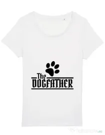 Tricou STANLEY STELLA dama The dogfather Alb