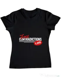 Tricou ADLER dama Free contradictions Negru
