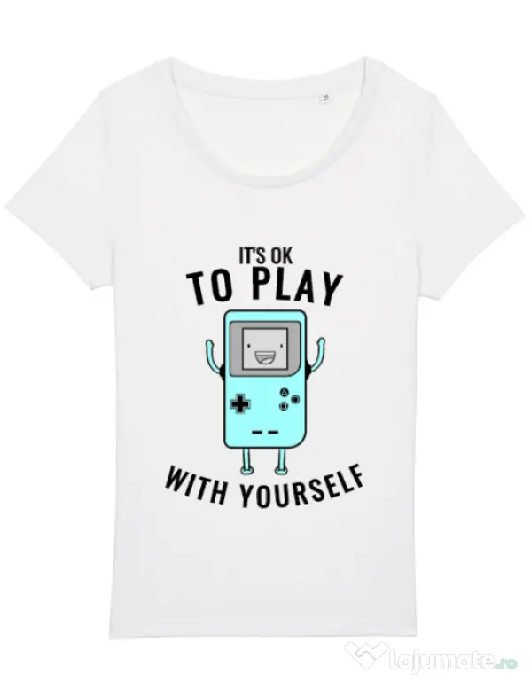 Tricou STANLEY STELLA dama Playing with yourself Alb