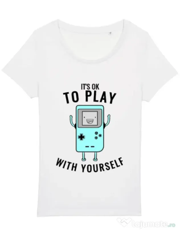 Tricou STANLEY STELLA dama Playing with yourself Alb